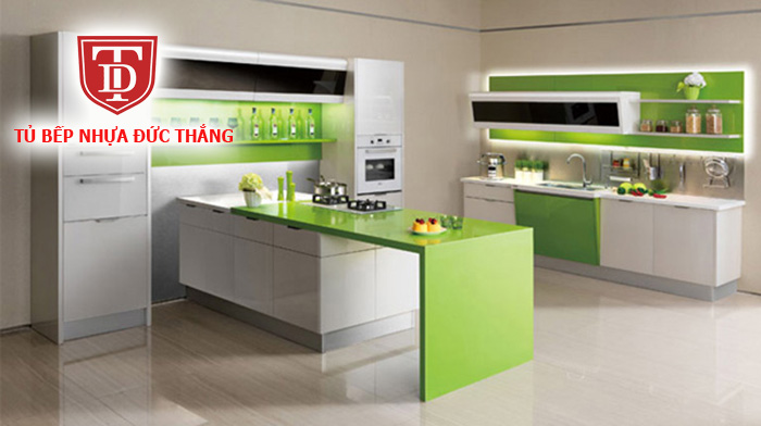 Mẫu tủ bếp nhựa đẹp