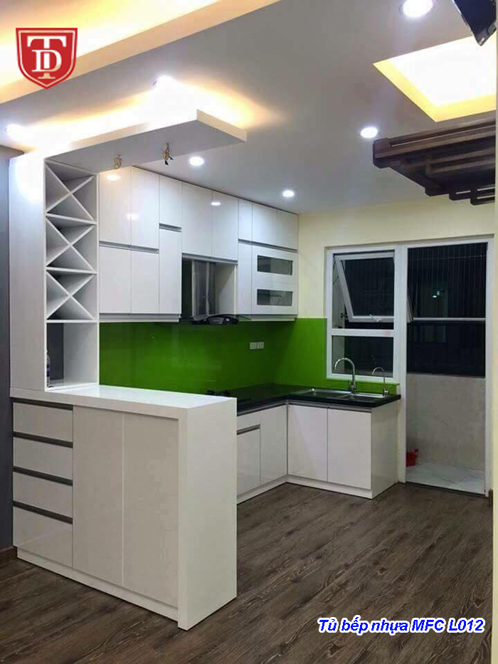 Tủ bếp nhựa acrylic đẹp tại Hải Phòng
