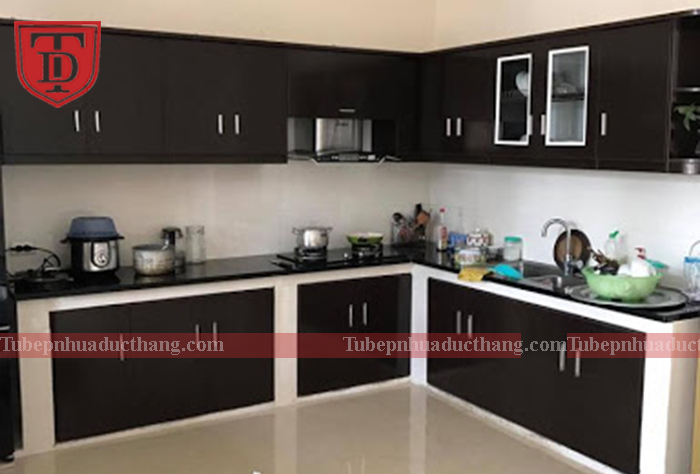 Tủ bếp nhựa chống cong vênh tai Hồng Bàng